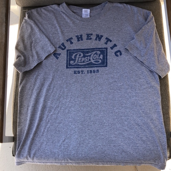 Guildan PEPSI COLA Logo T-Shirt - Picture 2 of 4